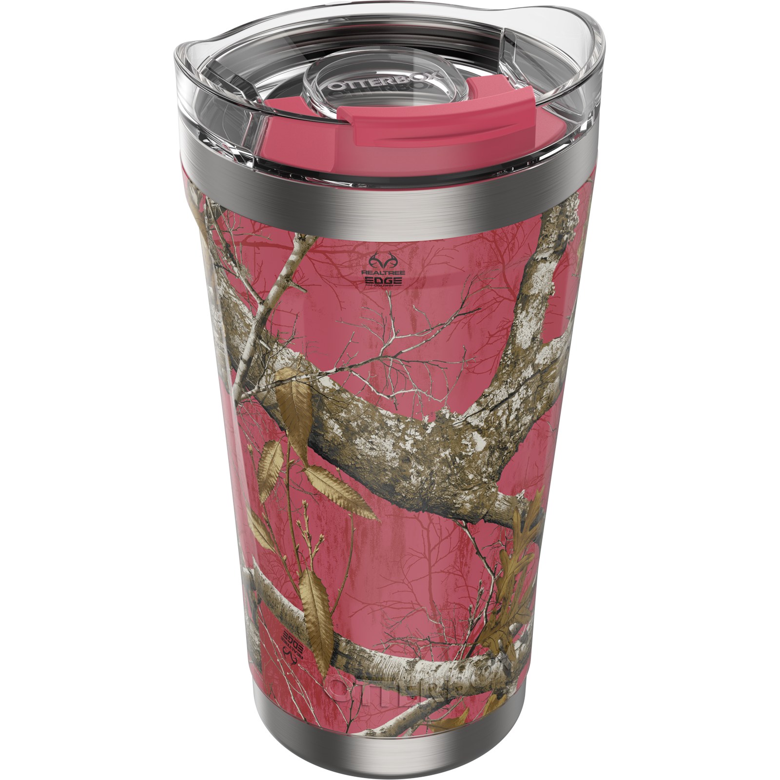 Pink Realtree OtterBox tumbler render